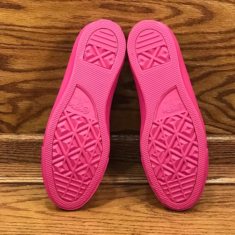 Converse CTAS Ox Pink Black Vivid Pink Shoes - Picture 6 of 7
